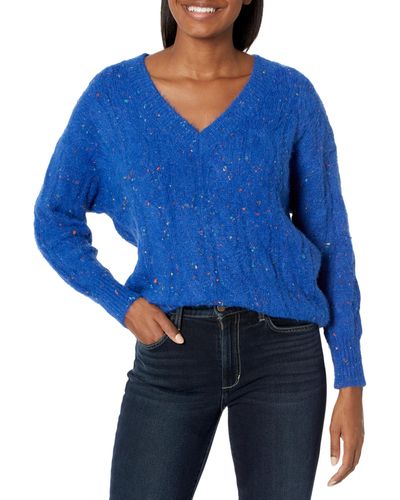 Desigual Flat Knit Thick Gauge Pullover - Blue