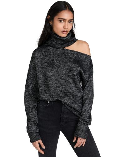 PAIGE Metallic Raundi Sweater - Black