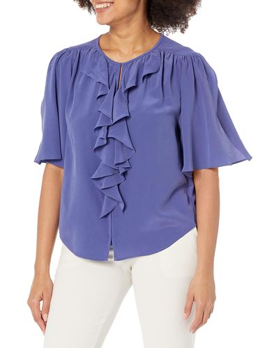 Equipment Yolande Top In Skipper Blue