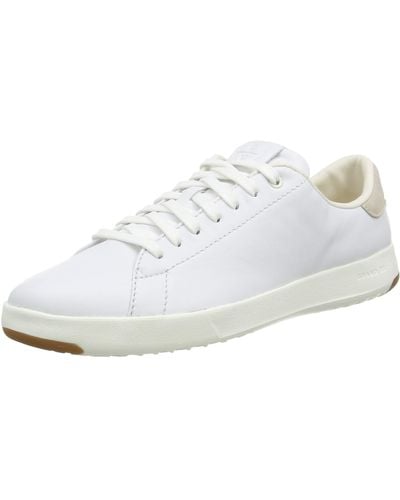 Cole Haan Grandpro Tennis Leather Lace Ox Fashion Sneaker - White