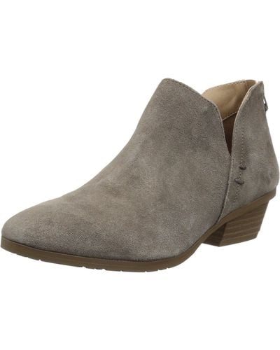 Kenneth Cole Side Way Low Heel Ankle Bootie - Gray