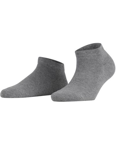 FALKE Women Family Sneaker Socks - 94% Cotton, Gray (greymix 3399), Uk 5.5-8 (manufacturer Size: 39-42), 1 Pair