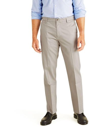 Dockers Classic Fit Signature Khaki Lux Cotton Stretch Pants - Natural