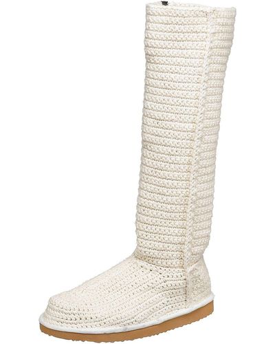 N.y.l.a. Mittens Knit Boot,bone,9 M - Natural