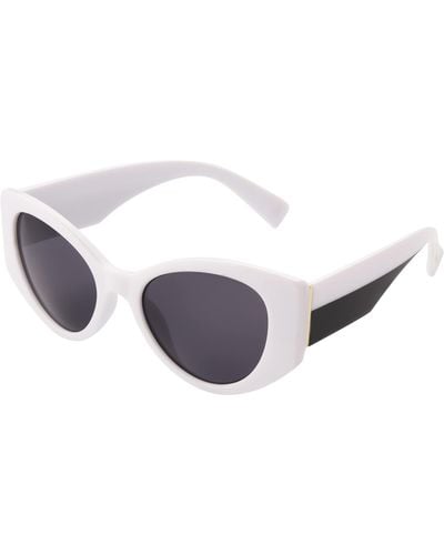Betsey Johnson Heartless Cateye Sunglasses - White