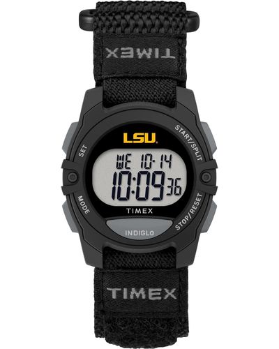 Timex Collegiate Rivalry 33mm Watch – Lsu Tigers With Black Fastwrap
