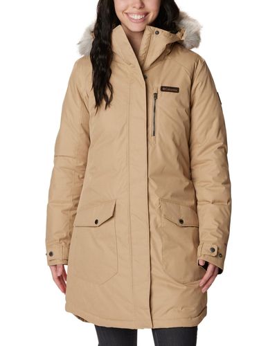Columbia Suttle Mountain Long Insulated Jacket - Natural