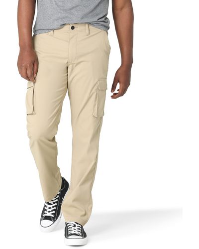 Lee Jeans Extreme Motion Synthetic Cargo Straight Fit Pant - Natural
