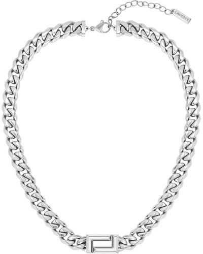 Lacoste 2040067 Jewelry Fundament Stainless Steel Pendant Necklace Color: Silver - Metallic