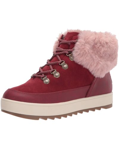 UGG Womens Tynlee Lace-up Snow Boot - Red