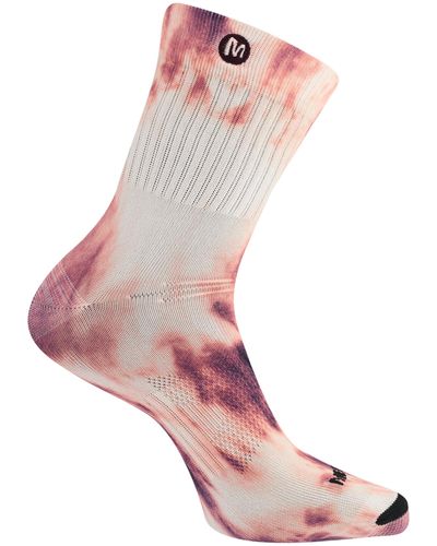 Merrell Trail Running Lightweight Socks- Anti-slip Heel And Breathable Mesh - Pink
