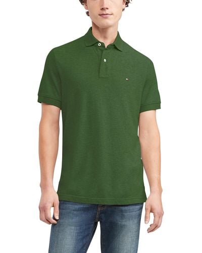 Tommy Hilfiger Short Sleeve Polo Shirt In Classic Fit - Green