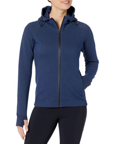 Core 10 Motion Tech Fleece Fitted Full-zip Hoodie Jacket - Blue