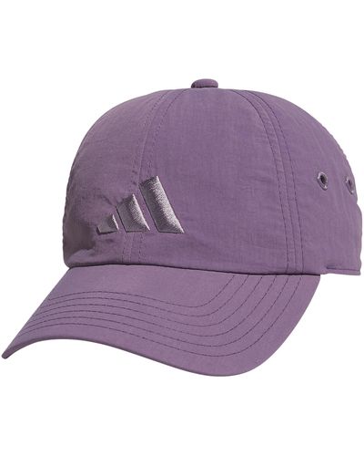adidas Influencer 3 Relaxed Strapback Adjustable Fit Hat - Purple