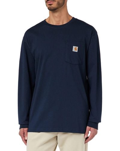 Carhartt Workwear Pocket Long-Sleeve T-Shirt - Blue