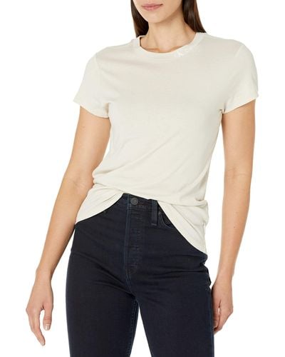 Calvin Klein Jeans Minimal Logo Short Sleeve Fashion Tee Shirt - Blue
