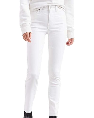Levi's 721 High Rise Skinny Jeans - White