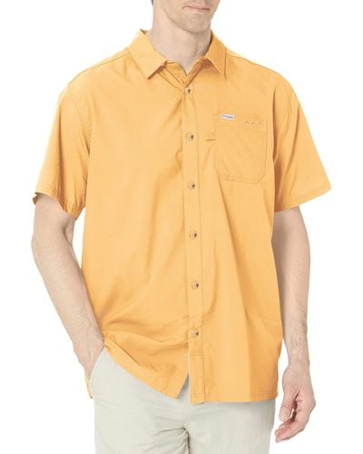Columbia Standard Slack Tide Camp Shirt - Yellow