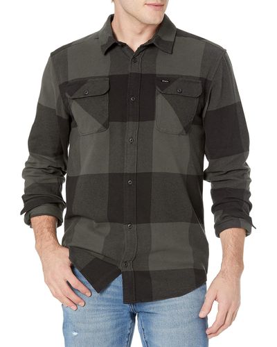 RVCA Standard Fit Long Sleeve Button Shirt - Multicolor