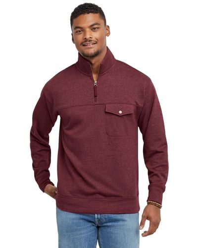Hanes Originals French Terry Hoodie - Red