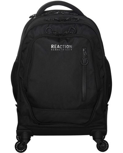 Kenneth Cole 17" Polyester Dual Compartment 4-wheel Laptop Backpack - Black