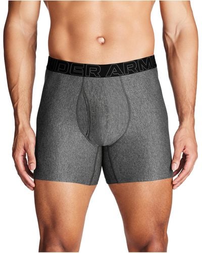 Under Armour Performance Tech Boxerjock 6in Single Pack - Gray