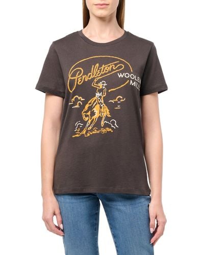 Pendleton Rodeo Cowgirl Graphic T-shirt - Black