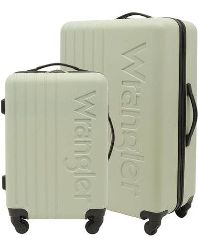 Wrangler 2 3 Pc Hardside Spinner Luggage Set - Green