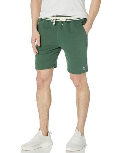 Russell Classic Solid Sweatshorts With Pockets - Green