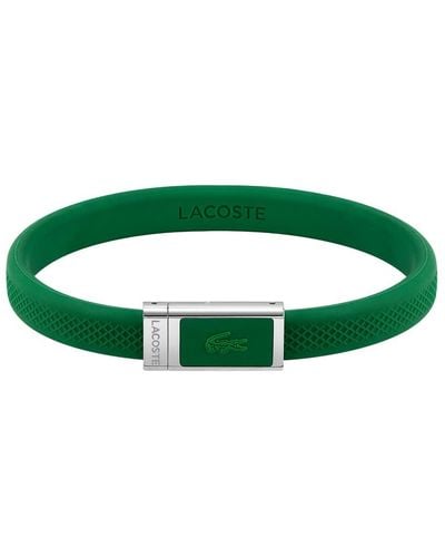 Lacoste Men's .12.12 Collection Silicone Bracelet - 2040116 - Green