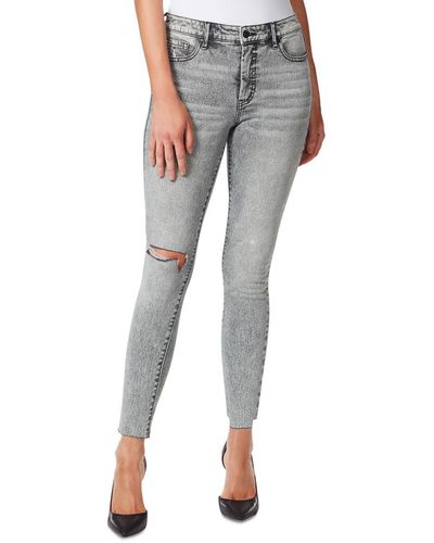 Jessica Simpson Adored Curvy High Rise Ankle Skinny - Gray
