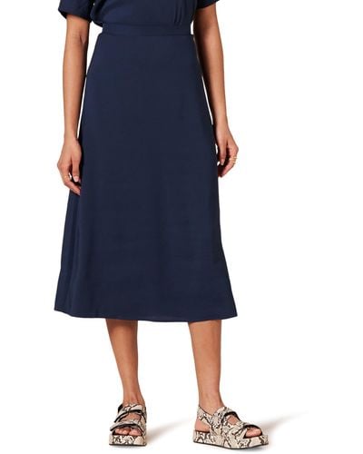 Amazon Essentials Georgette Midi Length Skirt - Blue