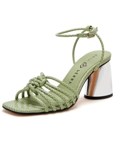 Katy Perry The Timmer Knotted Sandal Heeled - Green