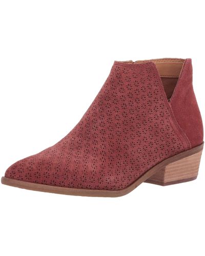 Frye Caden Perf Bootie Ankle Boot - Red
