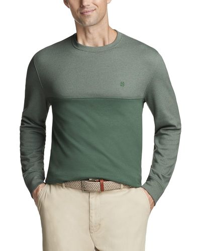 Izod Fit Advantage Performance Crewneck Fleece Sweatshirt - Green