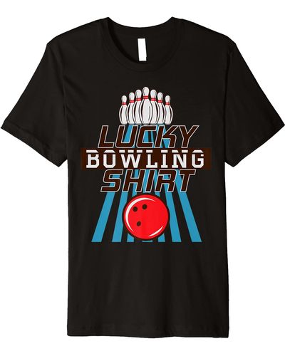 Lucky Brand Lucky Bowling Premium T-shirt - Black