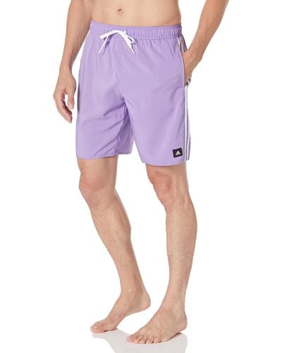 adidas Standard 3-stripes Swim Short Classic Length - Purple
