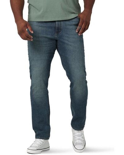Lee Jeans Big and Tall Big & Tall Performance Series Extreme Motion Athletic Fit - Blu