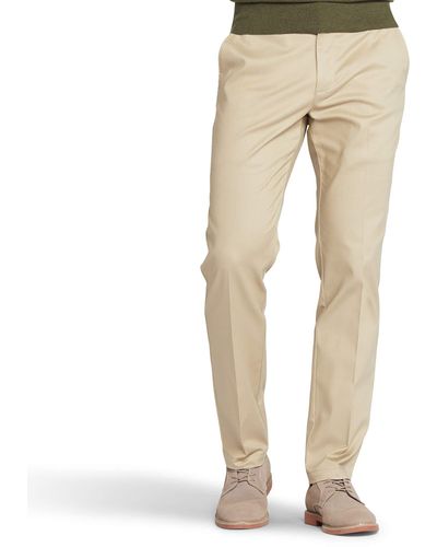 Lee Jeans Total Freedom Stretch Slim Fit Flat Front Pant - Natural