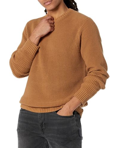 Goodthreads Soft Cotton Rib Stitch Crewneck Sweater - Multicolor