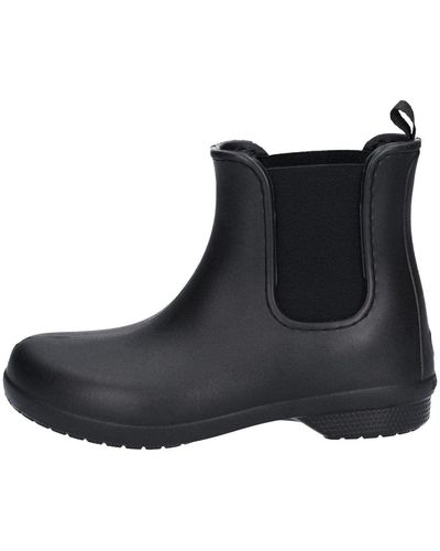Crocs™ Freesail Chelsea Ankle Rain Boots - Black