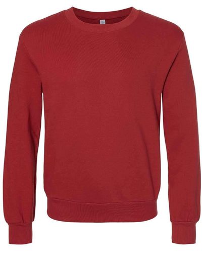 Alternative Apparel Washed Terry Throwback Pullover - Red