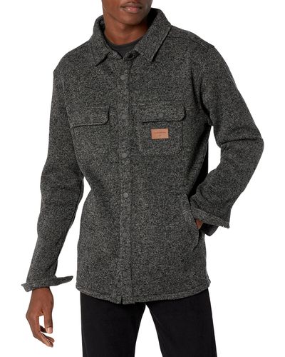 Quiksilver Keller Shirt Hoodie Sweatshirt Hooded - Grey