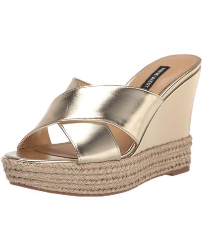 Nine West Hues Wedge Sandal - Metallic