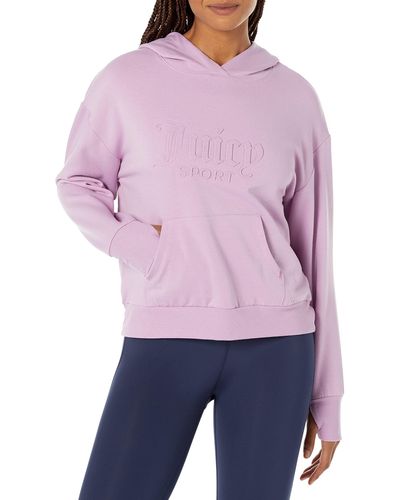Juicy Couture Iconic Logo Hoodie - Purple