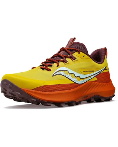 Saucony Peregrine 13 Trail Running Shoe - Yellow