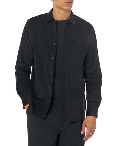 Calvin Klein Long Sleeve Corduroy Woven Shirt - Blue