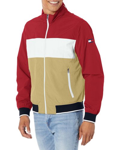 Tommy Hilfiger Yachting Bomber Jacket - Red