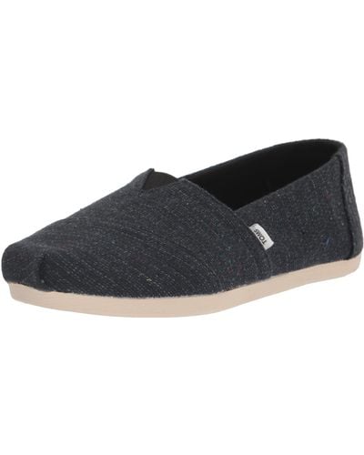 TOMS Alpargata Recycled Cotton Canvas Loafer Flat - Blue