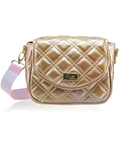 Betsey Johnson Luv Betsey Lbkatya Quilted Flap Crossbody With Pouch - Gray